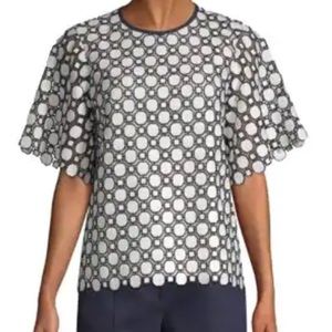 Tory Burch Black and White Blouse